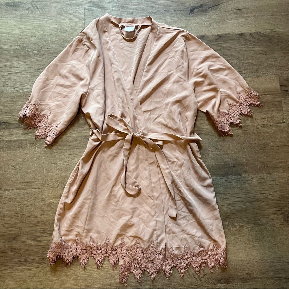 SS Wedding Pink Robe M/L EUC